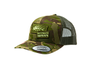Кепка с сеткой 6P Снасти Здрасьте Bone Logo #Multicam/Green